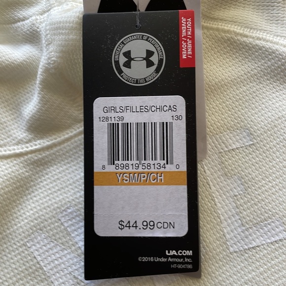 Sz girls Small Under Armour waffle hoody - Picture 3 of 4